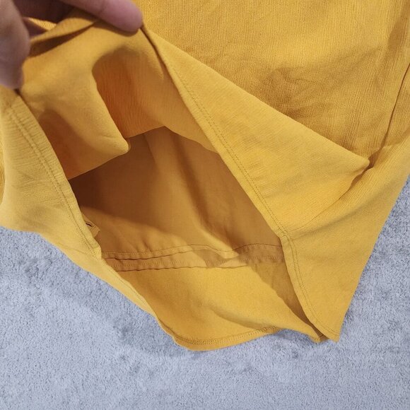 Anthro Dolan Coast Collection Women's S Yellow Short Sleeve Dress 8PT - Picture 5 of 7